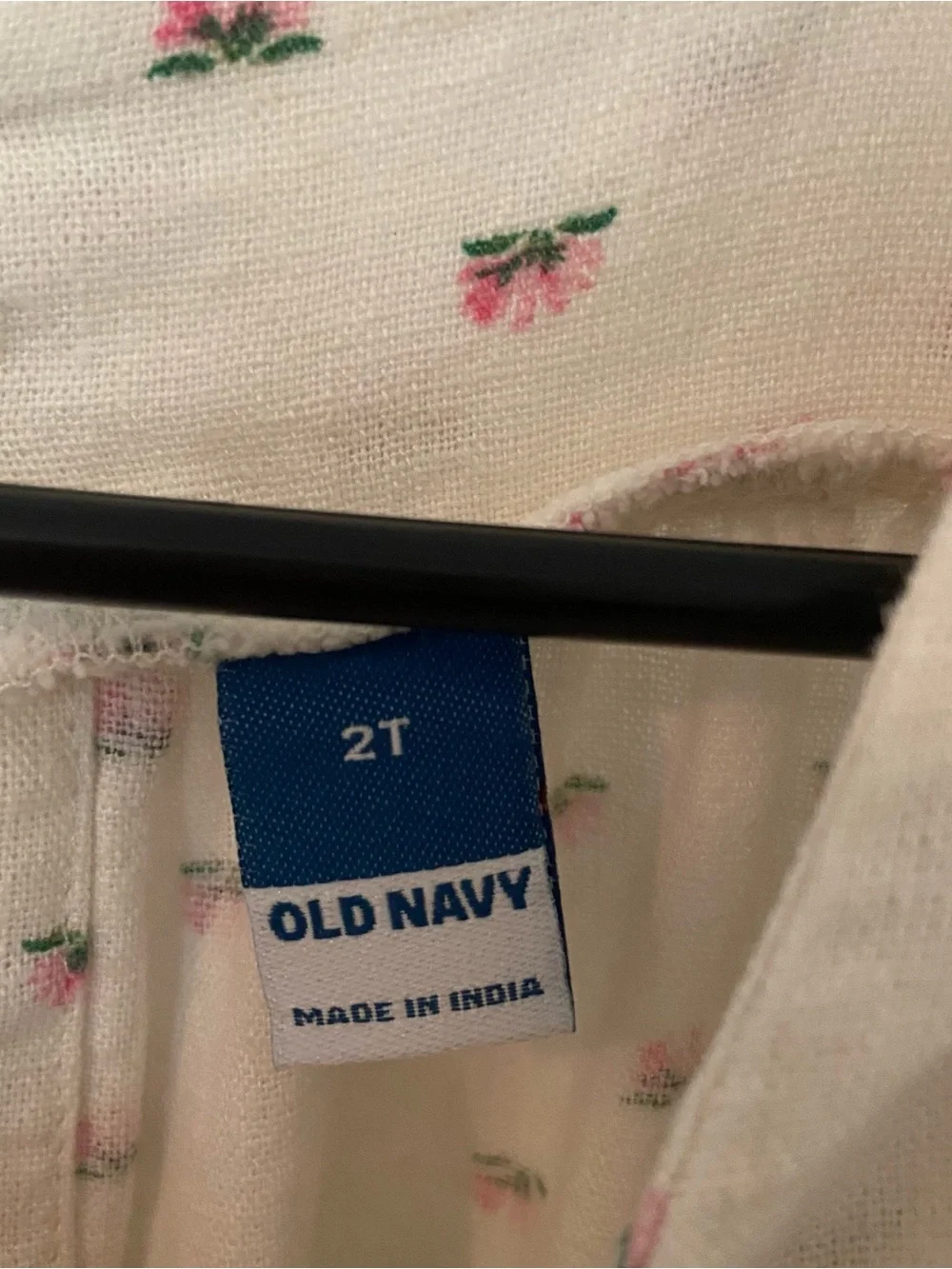 Old Navy Cream One-Piece Bodysuit with Pink Trim